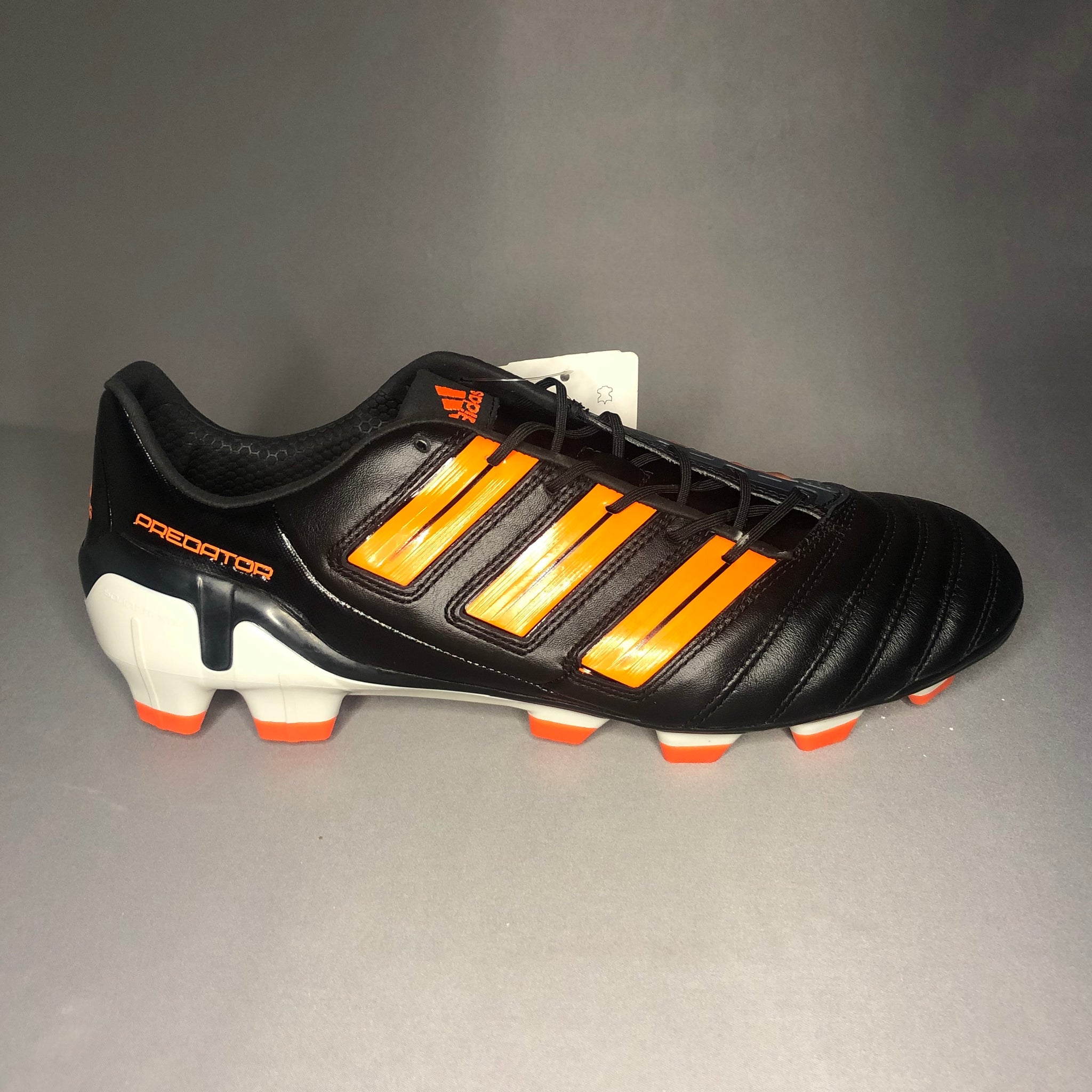 Adidas adipower predator black and orange best sale